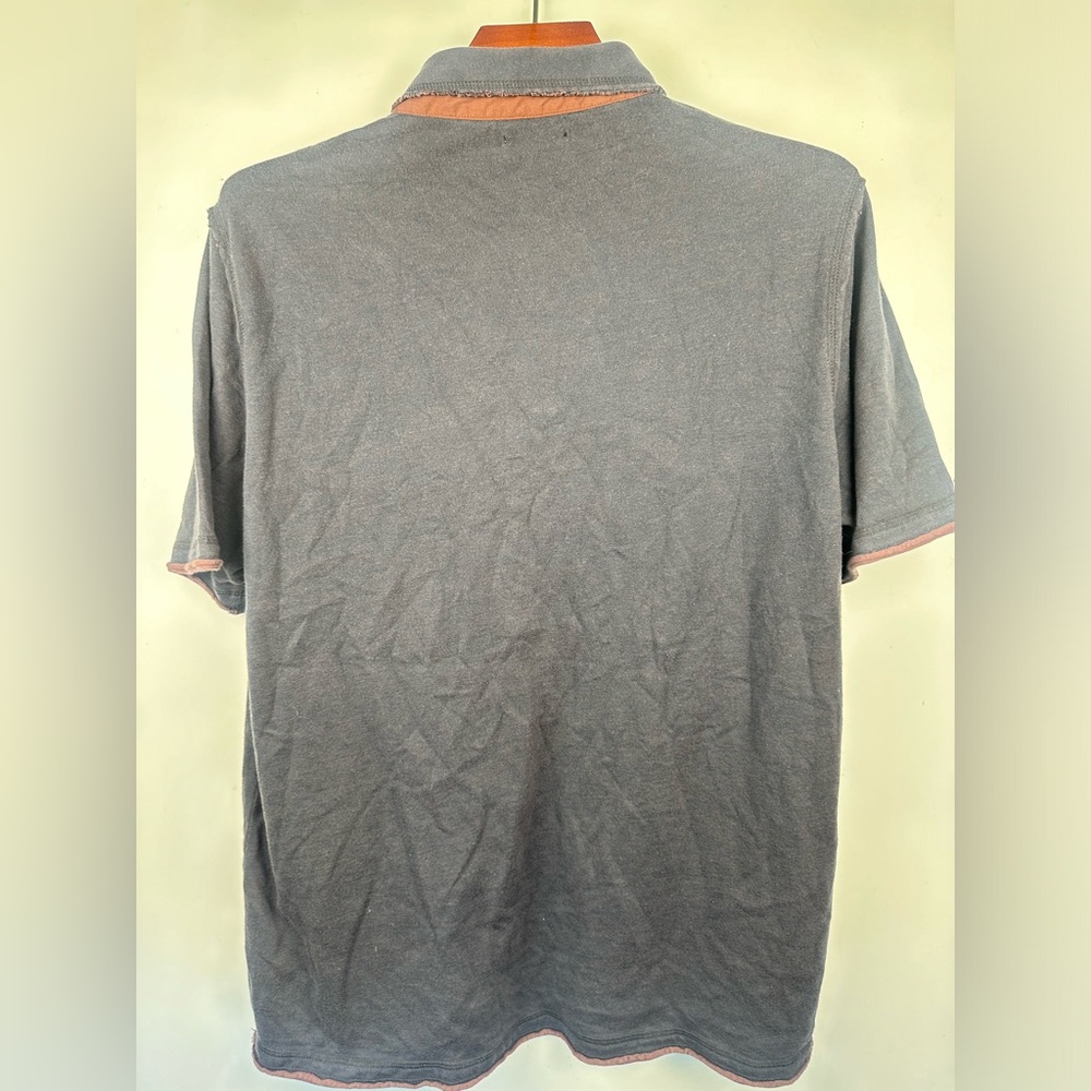 Carbon 2 Cobalt Short Sleeve Polo Mens Size Large‎ Tall LT Grey Golf Business - Picture 2 of 6